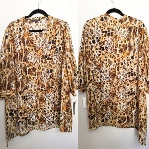 Zac & Rachel | Asymmetrical Leopard Tunic